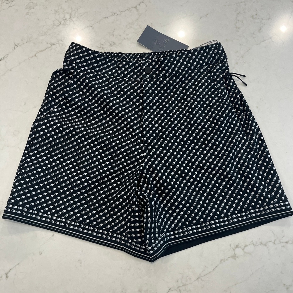VRST NEW Resort Short Mens S Black Geo Print 6" Inseam Stretch Performance